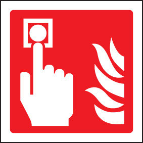 Fire Alarm Call Point Symbol Sign