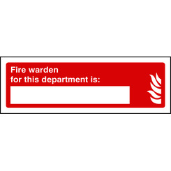 Fire Personnel Signs