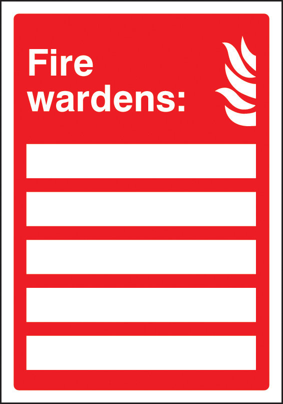 Fire Wardens (Space For 5 People) Sign