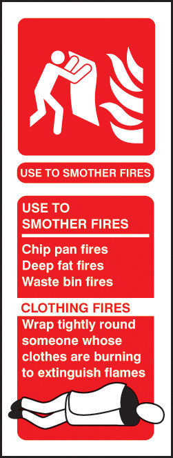 Fire Blanket Identification Sign