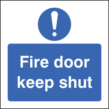 Fire Door Keep Shut safety sign