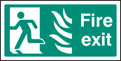 Fire Exit Left HTM Sign - Fire Safety Sign