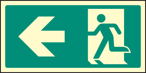 Arrow Left Intermediate Marker Sign