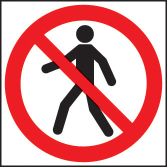 No Admittance Symbol Sign