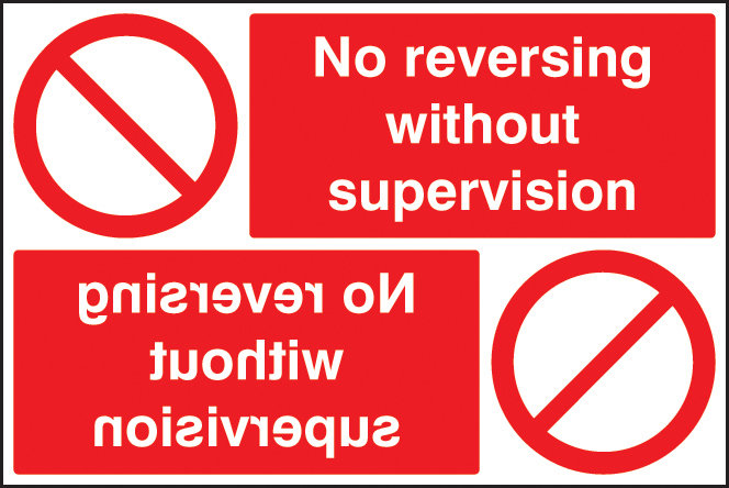 No Reversing Without Supervision Reflection Sign