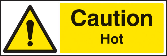 Caution Hot Sign -Warning Safety Signs