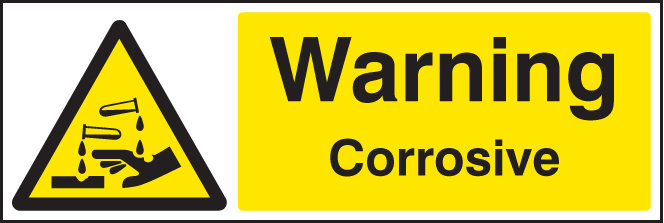 Warning Corrosive Sign 