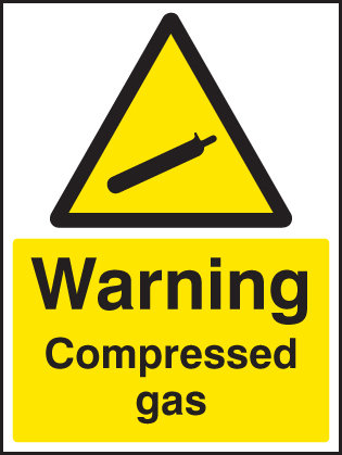 Compressed Gas Sign