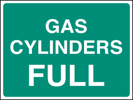 Gas Cylinder Full Sign