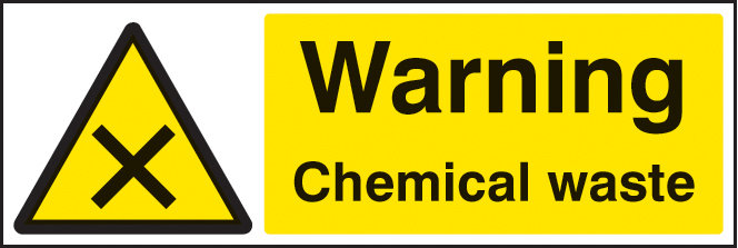Warning Chemical Waste Sign