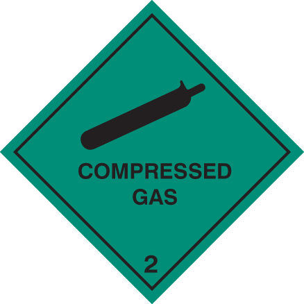 Compressed Gas 2 Sign