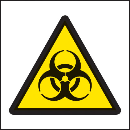 Biohazard Symbol (150x150mm) Sign