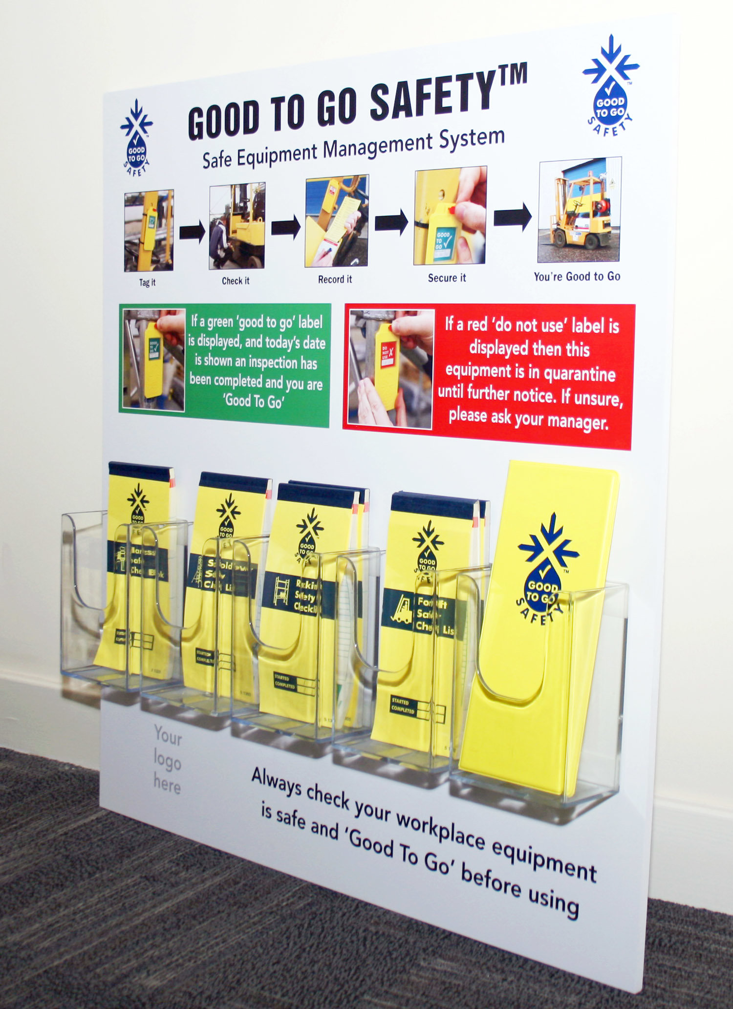 Good To Go Safety Information Station With 5 Dispensers (10mm Foamex, 700x750mm) Sign