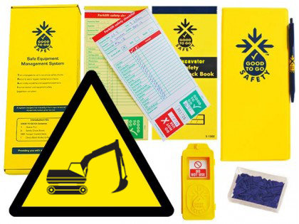 Good To Go Safety Excavator Weekly Kit (1 Tag, 100 Seals, 2 Check Books & 1 Wallet With Pen)