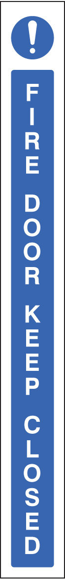 Fire Door Keep Closed - Door Edge Sign
