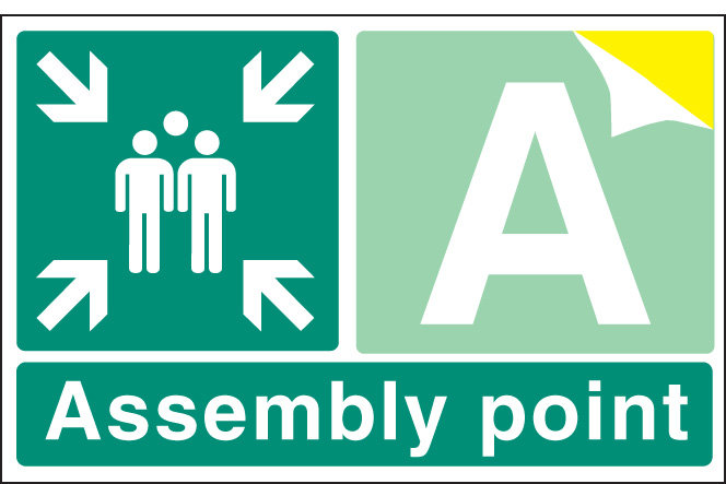 Special Assembly Point Rigid Plastic 600x400mm Sign