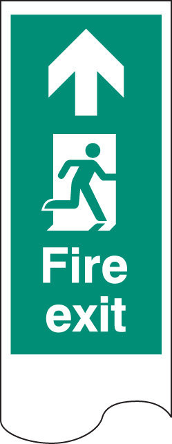 Door Plate - Fire Exit Right