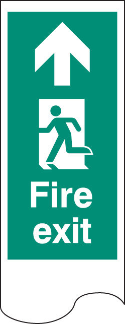 Door Plate - Fire Exit Left