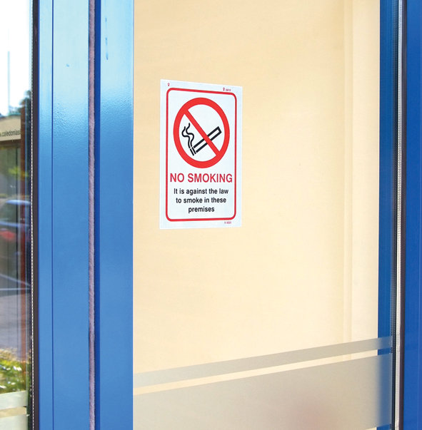 No Smoking Against The Law To Smoke In Premises A5 (Face Sav) Sign