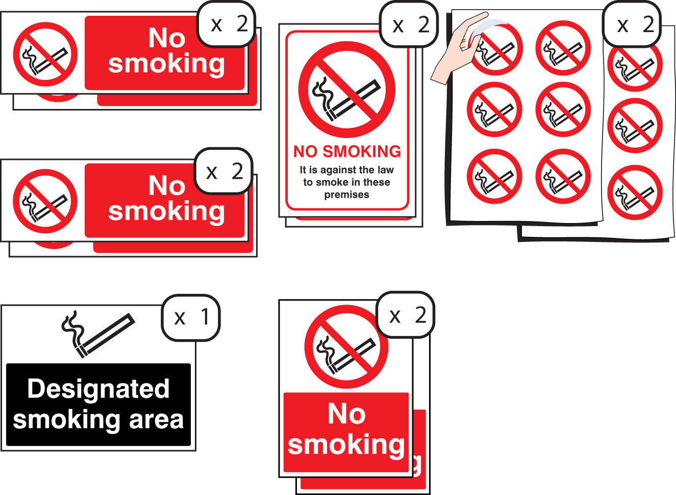 Smoking Pack For Medium Workplace (25 Employees)