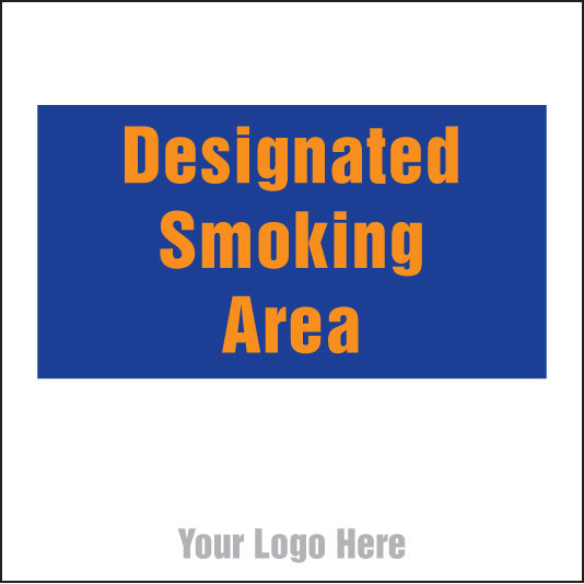 Designated Smoking Area, Site Saver Sign 400x400mm