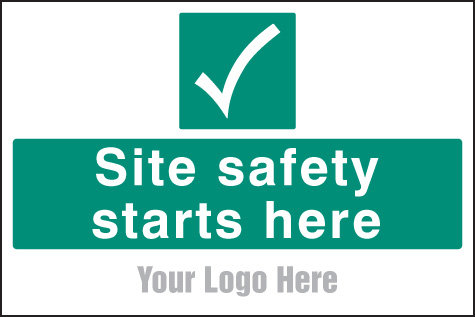 Site Safety Starts Here, Site Saver Sign 600x400mm