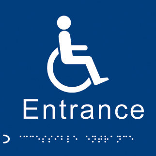 Braille - Disabled Entrance Sign