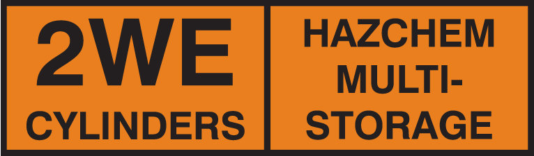 2WE Multi Cylinder Storage Placard Sav