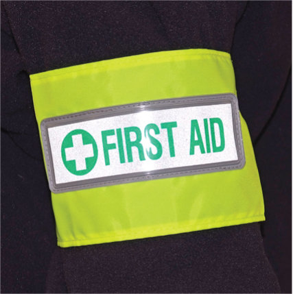 First Aid Reflective Armband Sign