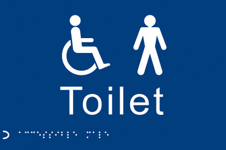 Braille - Toilet Gents/Disabled Sign