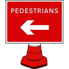 Reflective Traffic Cone Signs