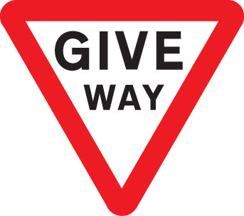 Give Way Class RA1 600mm Triangle Sign