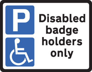 Disabled Badge Holder Class RA1 320x250mm