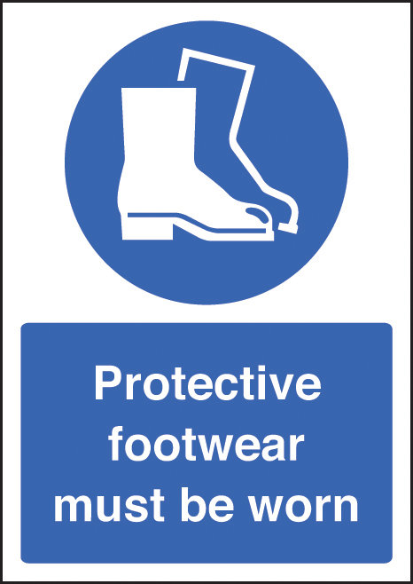 Protective Footwear Must Be Worn - A4 Rp Sign