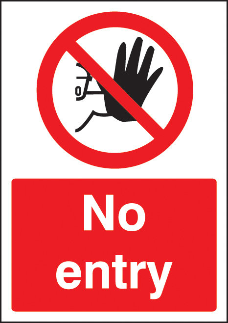 No Entry - A4 Rp Sign