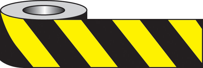 Self Adhesive Hazard Tape 33M x 50mm - Black/Yellow