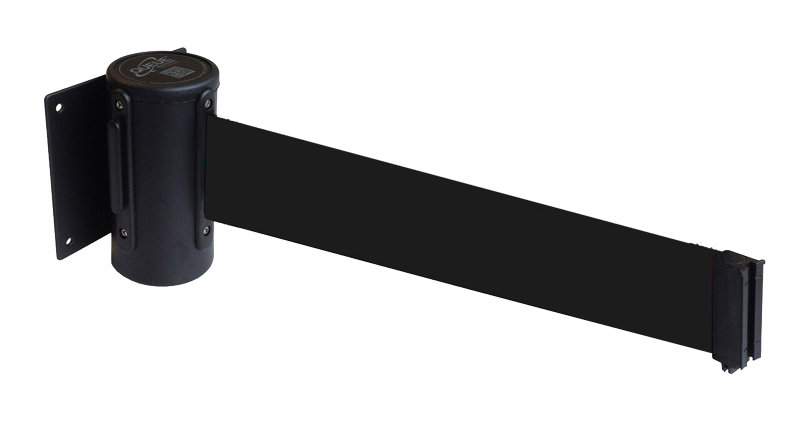 Retractable Wall Mounted Barrier (Black)