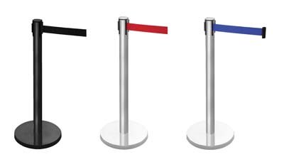 Retractable Post Mounted Barrier (Blue)