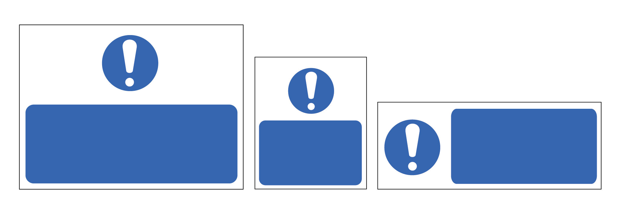 Std Mandatory 200x200mm Aluminium Composite (3mm) Sign