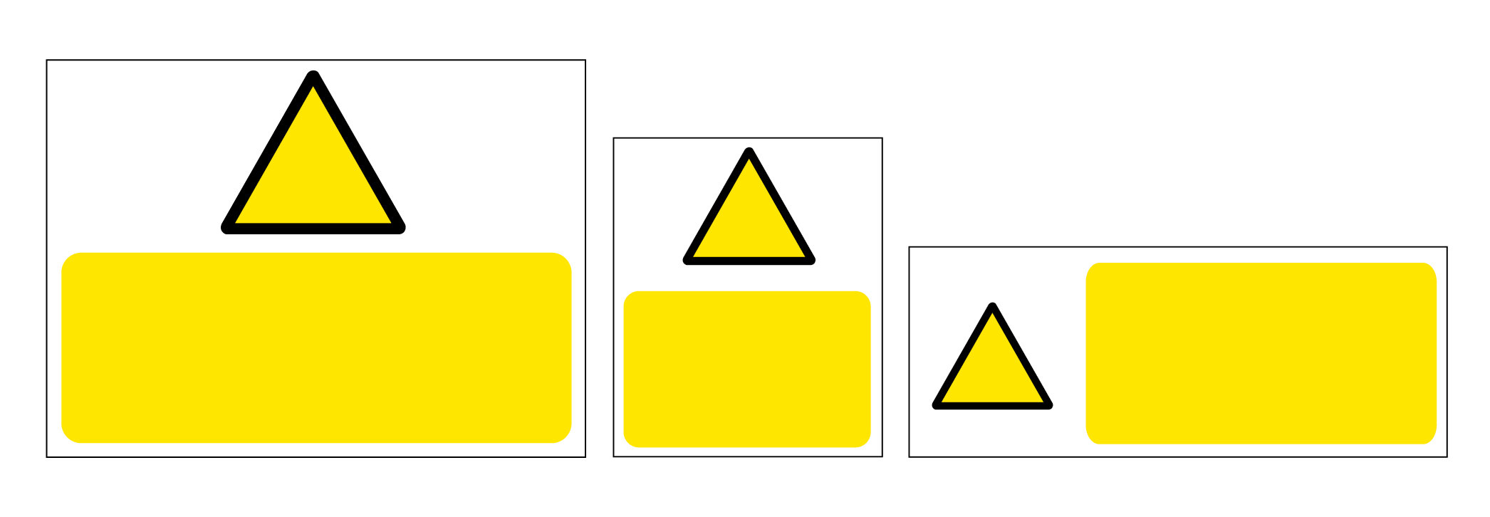 Std Warning 600x450mm Aluminium Composite (3mm) Sign
