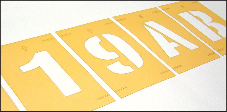 Stencil Kit Letters A-Z 150mm