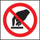 100 S/A Labels 50x50mm Do Not Touch