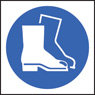 100 S/A Labels 50x50mm Safety Boots