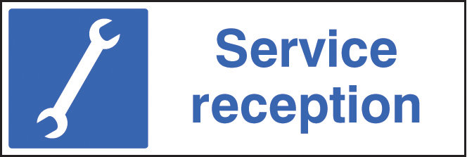 Service Reception Sign