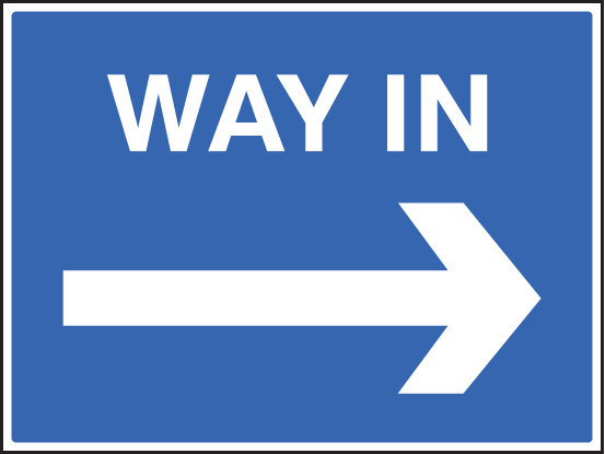 Way In ---> Sign
