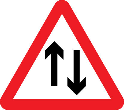 Two Way Traffic Sign