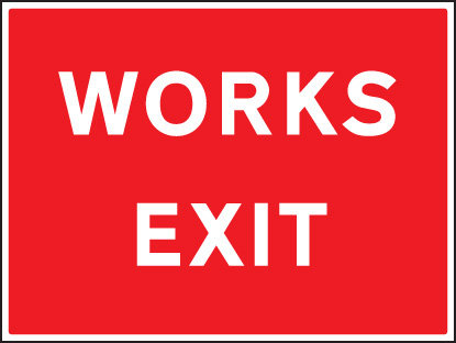 Works Exit Sign